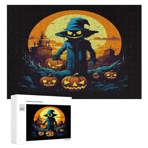 Puzzles für Erwachsene, 300 Teile, Halloween-Kürbis-Monster-Puzzle, Spaß, Familie, herausfordernde Puzzle-Spiel von Niapessel