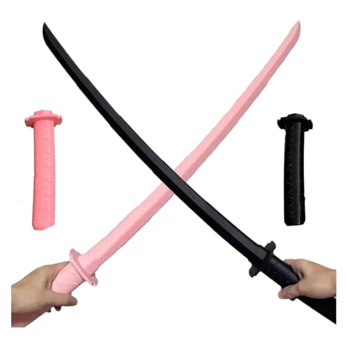 3D-gedrucktes Schwerkraft-Samurai-Schwert-Modellspielzeug, 3D-Schwerkraft-Fidget-Samurai-Schwert, 3D-Druck-Schwerkraft, einziehbares Spielzeug für Erwachsene, Samurai-Schwert (2 Stück) von Niblido