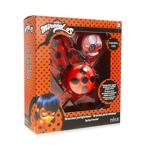 Nice Group 52003 Bracciale Portafortuna Make-Up Trucchi per Bambini Miraculous: Tales of Ladybug & Cat Noir Tricks Spielzeug, Mehrfarbig, 3 von Nice Group