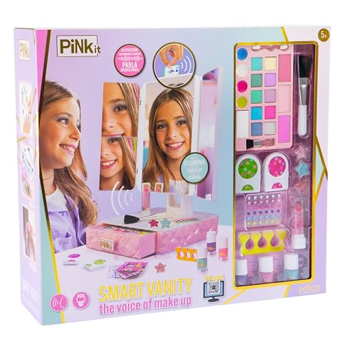 Nice Group - Pink It Smart Vanity, 1 interaktiver Spiegel mit Make-up von Nice Group