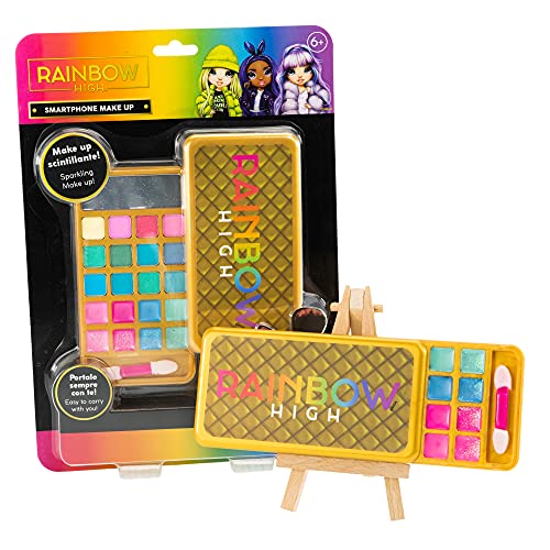 Rainbow HIGH Smartphone Make Up Set Kinderschminke Lidschatten Lipgloss Applikator Spiegel Mädchen Regenbogen - Nice Group von Nice Group