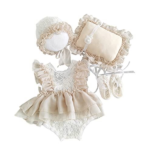 Nicejoy Neugeborenes Spitze Spielanzug Baby-foto-props Outfit Mit Stirnband-spitze-kostüme Bodysuits Outfit Für 0-1month Style 3 Nicejoy Neugeborenes Spitze Spielanzug Baby-foto-props Outfit Mit Stirnband-spitze-kostüme Bodysuits Outfit Für 0-1month Style 3 von Nicejoy