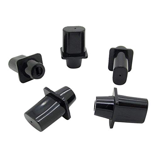 Nicfaky Tele Switch Cap Tip für Top-Hat Switch Tip Schwarz für Gitarrenteile Tele Pack von 5 von Nicfaky