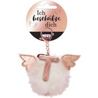 NICI 46988 Taschenanhänger Buchstabe T Plüsch Bommel mit Flügeln von Nici