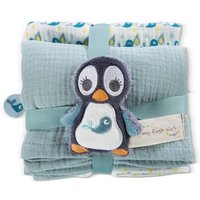 NICI 48048 Mulltuch 2er Set mig Greifling Pinguin Watschili von Nici