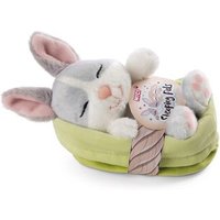 NICI 48706 Kuscheltier Hase grau 12cm schlafend im grünen Körbchen NICI 48706 Kuscheltier Hase grau 12cm schlafend im grünen Körbchen von Nici