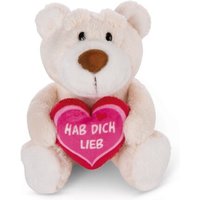 NICI 48828 Kuscheltier Bär creme HAB DICH LIEB 15cm von Nici