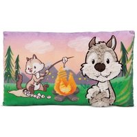 NICI 49954 Kissen Wolf Winny & Streifenhörnchen Jojo 43 x 25 cm von Nici