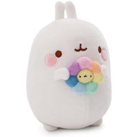 NICI 61164 Kuscheltier MOLANG mit Regenbogenblume 16 cm von Nici