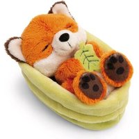 NICI 61581 Kuscheltier Fuchs mit Blatt 12 cm schlafend im Körbchen NICI GREEN NICI 61581 Kuscheltier Fuchs mit Blatt 12 cm schlafend im Körbchen NICI GREEN von Nici