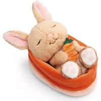 NICI 61584 Kuscheltier Hase mit Karotte 12 cm schlafend im pfirsichfarbenen Körbchen NICI GREEN NICI 61584 Kuscheltier Hase mit Karotte 12 cm schlafend im pfirsichfarbenen Körbchen NICI GREEN von Nici