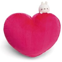 NICI 61679 Kissen MOLANG herzförmig 42x27 cm mit Kuscheltier NICI 61679 Kissen MOLANG herzförmig 42x27 cm mit Kuscheltier von Nici