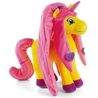 NICI - Kuscheltier Lissy PONY Einhorn Dilara 17cm stehend gelb-pink von Nici