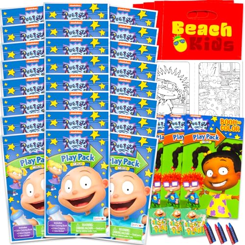 Nickelodeon Rugrats Mini-Partygeschenk-Set für Kinder – Bündel mit 24 Rugrats Spielpackungen mit Malvorlagen, Aufklebern und mehr (Rugrats Geburtstagsparty-Zubehör) von Nickelodeon