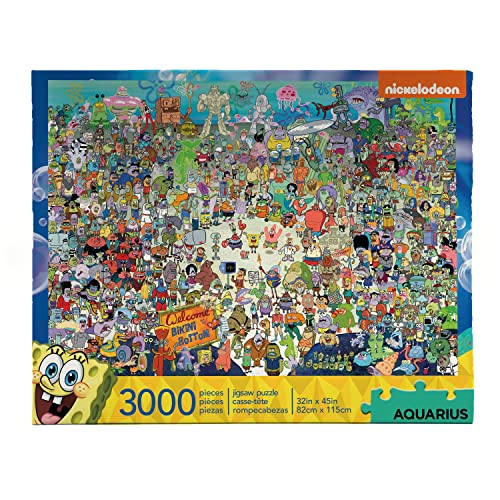 Nickelodeon 68508 Aquarius Spongebob Squarepants Cast Schwammkopf Puzzle, One Size von AQUARIUS