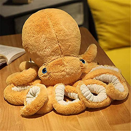 Nicole Knupfer Krake Plüschtier Octopus Plüsch Puppe Spielzeug Große Geformt Cuddly Kuscheltier Oktopus Geburtstag Geschenke (Braun,30cm) von Nicole Knupfer