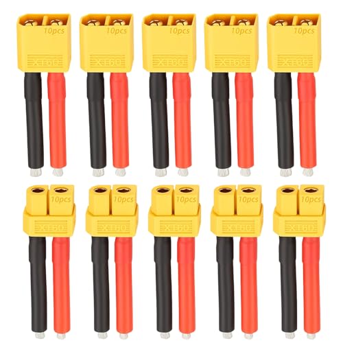 10 Stück Xt60 VerläNgerung, Xt60 VerläNgerung, Xt60 Adapter, Xt60 Buchse, Xt60 Adapter VerläNgerungskabel Mit 12awg Silikondraht FüR Rc Lipo Akku Ferngesteuertes Auto Boot Outdoor-Akku 55mm 10 Stück Xt60 VerläNgerung, Xt60 VerläNgerung, Xt60 Adapter, Xt60 Buchse, Xt60 Adapter VerläNgerungskabel Mit 12awg Silikondraht FüR Rc Lipo Akku Ferngesteuertes Auto Boot Outdoor-Akku 55mm von NieYat