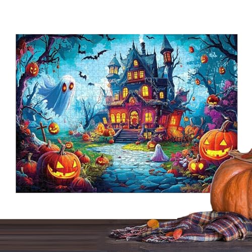 Halloween Puzzle 1000 Teile, Grusel Villa Geisterhaus Puzzle,klassisches Lernspiel Wunderschönes Dekoration,Gruselige Halloween Schlossnacht Fantasy Hexen,Gesellschaftsspiel Familienaktivitäten Halloween Puzzle 1000 Teile, Grusel Villa Geisterhaus Puzzle,klassisches Lernspiel Wunderschönes Dekoration,Gruselige Halloween Schlossnacht Fantasy Hexen,Gesellschaftsspiel Familienaktivitäten von Niesel