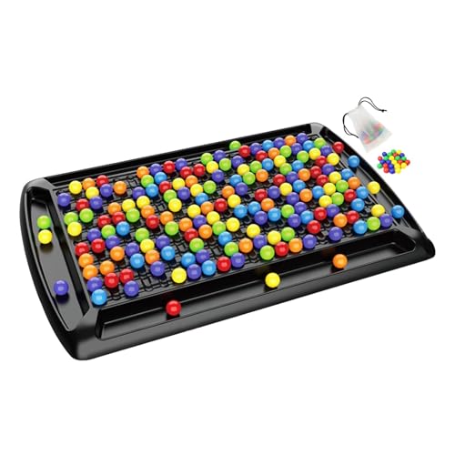 Intellektuelles Schachbrett, Rainbow Ball Coloured Marble Strategie-Brettspiel, Duell Schach Strategie Brettspiel, Fun Table Top Intellektuelles Schachbrett, Lustiges Tisch-Familien Party-Spiele von Niesel