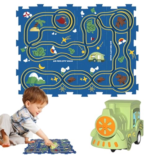 Niesel Eisenbahnwaggon-Puzzle-Gleis,Puzzle-Wagengleis-Set - Puzzle-Brett, Puzzle-Eisenbahnwagen | Lernspielzeug, Cartoon-Autobahn, Kleinkindspielzeug, Feinmotorikspielzeug, Lernaktivitäten im von Niesel