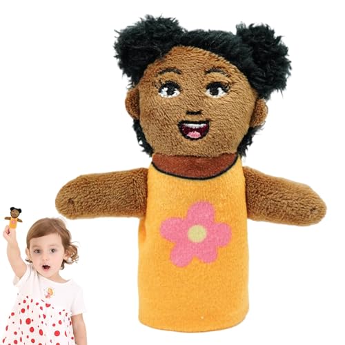 Niesel Fingerpuppen Spielzeug,Fingerpuppen - Afrikanische Kinderfigur, weiche Hände, Fingerpuppen-Spiel | Storytime-Lernhilfe, interaktives Spielzeug, Lesestütze zum Geschichtenerzählen für Kinder, von Niesel