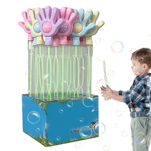 Niesel Kinder-Sprudelstab, Hand-Sprudelgebläse - 10 Stück süße Seifenblasen-Sticks für Kinder,Sommer-Blasenspielzeug, ergonomische Hand-Blasenm, Outdoor-Blasenstab für Kinder, Jungen und von Niesel