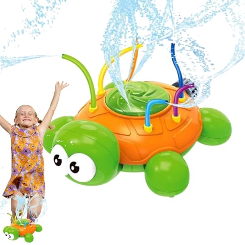 Niesel Kindersprinkler für draußen,Kindersprinkler - Rotierende Schildkröte Kannibalenblume Kinder Sprinklerspielzeug,Wasserspielzeug für den Außenbereich, sommerliche Spritzwasseraktivitäten für den von Niesel