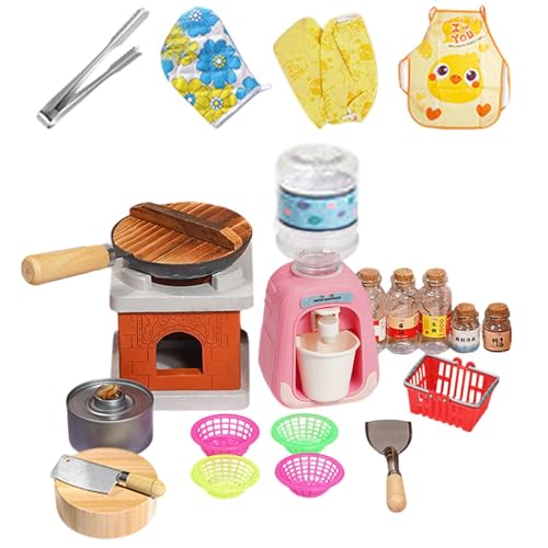 Niesel Küchenspielset-Zubehör,Kinderspielküchenzubehör - Küchen-Rollenspielspielzeug - Kinderküchen-Rollenzubehör, Spielzeug, Spielküche, Kochgeschirr, Spielzeug für Mädchen im Alter von 3–5 Jahren von Niesel