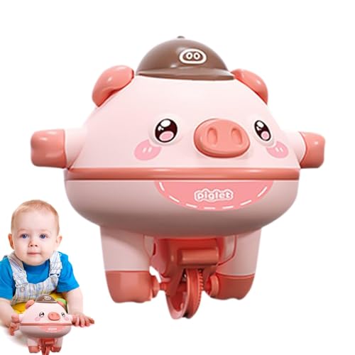 Niesel Seiltanz-Schwein Einradspielzeug, Schweinespielzeug für Kinder,Niedliches Schweinchen, das auf dem Einrad balanciert, Autospielzeug | Neuartiges Einradspielzeug, süßes Schweinchen-Gyroskop für von Niesel