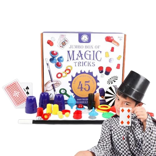 Niesel Zaubertrick-Set, Zaubertricks für Kinder | Zauberer-Rollenspielset für Kinder, Zaubersets und Zubehör | Lehrreiches, fesselndes Kinder-Trickset, lustiges Kinder-Zauberspielzeug für Par s, von Niesel