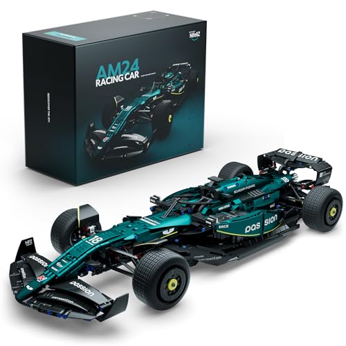 Nifeliz AM24 Formula Rennwagen Auto-Modellbausatz, 1:8 Technical Rennauto für Erwachsene, Ausstellungsmodell für Heim- oder Bürodekoration, Bauspielzeug Geschenke (NF10279, 2351 Teile) von Nifeliz