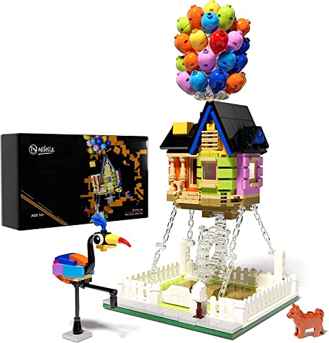 Nifeliz Balloon Haus Bausteine Set für Kinder Erwachsene, Kreativ Haus Flying House Bauspielzeug Idee Geschenk für Mädchen Sie (635 Teile) von Nifeliz