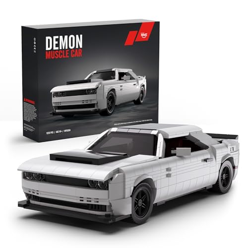 Nifeliz Demon Muscle Car Bauspielzeugset, Klemmbausteine Auto Modell Sammlerstück für Erwachsene, Geschenk für Autoliebhaber (1225 Teile, NF10284) von Nifeliz