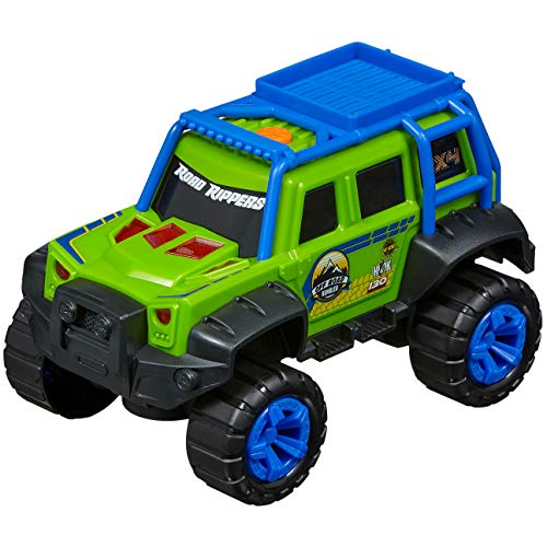 Nikko 20091 Road Rippers Off Road Rumbler, SUV Fahrzeug mit Licht und Sound, Auto bewegt Sich auf Knopfdruck, realistische Motorengeräusche, inklusive Batterien, Kinder ab 3 Jahre, ca. 18 cm, Grün von Nikko