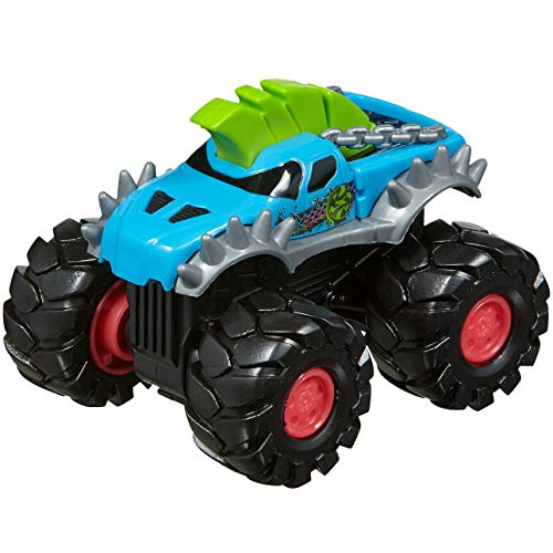 Nikko 20175 Road Rippers Rev-Up Monsters Punker, 4x4 Offroad Monster Truck, Push & Go Spielzeugauto mit coolen Fahrzeug Details, hochwertige Räder, Auto für Kinder ab 3 Jahre, ca. 10 cm, Blau von Nikko