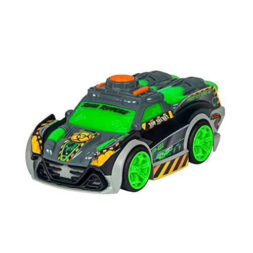 Nikko 20441 Road Rippers Afterburner, Fahrzeug mit motorisiertem Antrieb, Sound und Licht, Auto mit drehenden Turbinen auf Knopfdruck, inklusive Batterien, für Kinder ab 3 Jahren, ca. 21 cm, Grün von Nikko