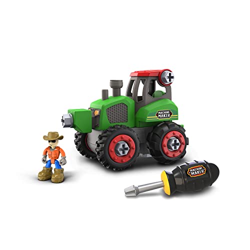 Nikko 40071 Fahrzeuge Bauernhof Linie STEM Traktor mit Figur 20 cm, Mehrfarbig von Nikko