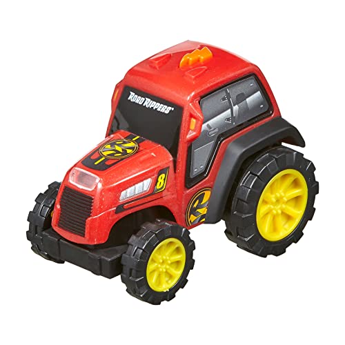 Nikko Road Rippers 20207 Flash Rides Traktor, Fahrzeug mit Licht und Sound Effekte, realistische Fahrgeräusche und Design Details, Auto inklusive Batterien, für Kinder ab 3 Jahre, ca. 10 cm, Silber von Nikko