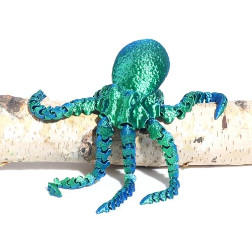 3D-Druck-Oktopus,3D-Gedruckter Oktopus | Bewegliches Tierspielzeug mit beweglichen Gelenken,Bewegliche Tiefsee-Actionfigur, kreative -Verzierung, buntes Oktopus-Spielzeug für Geburtstag, von Niktule