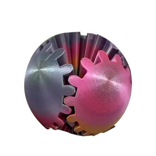 3D-gedruckte Zahnradkugel, 3D-gedrucktes Gear Ball Fidget, Gear Sphere Cube Zappelspielzeug, Lustiger 3D-Gedruckter Zahnradball, Activity Gear Ball 3D-gedrucktes Stressabbau-Zappelspielzeug von Niktule