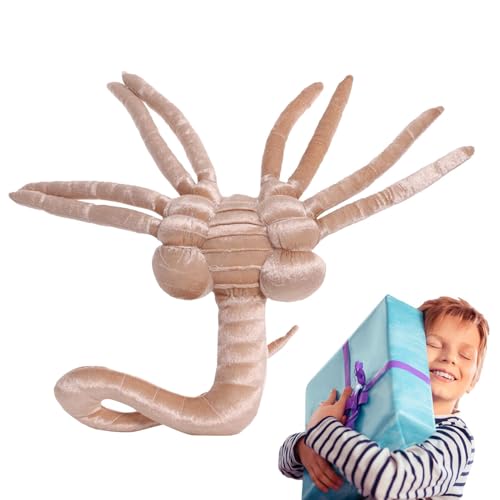 Facehugger Plüsch, Alien Facehugger Plushie Puppen Mit Verstellbarer Pfote, Horrorfilm Xenomorphs Plüschtier, Gefüllte Cartoon-Filmfigur, Plüschpuppenspielzeug, Weiches Plüschspielzeug Für Kinder von Niktule