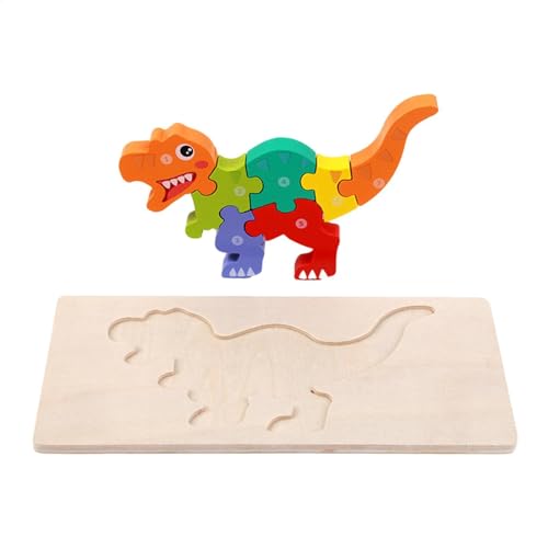 -Holzpuzzles für Kinder, Cartoon-Puzzles,Pädagogische Holzpuzzles Dinosaurier-Puzzlespielzeug | Frühlernendes Kinder-Puzzlespielzeug für Kinder, und Mädchen ab 3 Jahren von Niktule