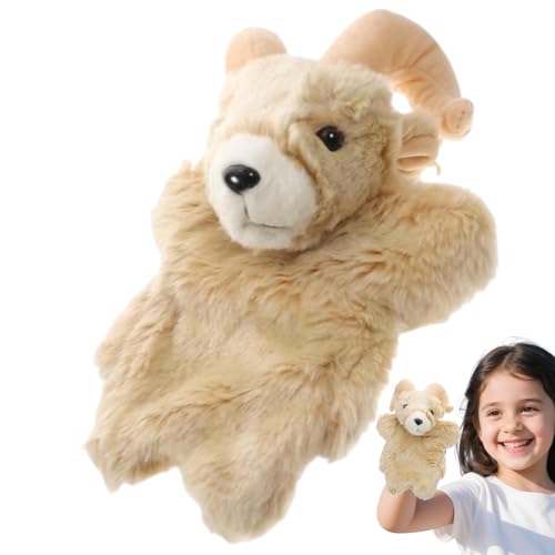 Kinderpuppen | Handpuppe Tier Plüschpuppe,Ziege Plüsch Interaktives Lernspielzeug Stofftier Für Rollenspiele Und Geschichtenerzählung Kinderpuppen | Handpuppe Tier Plüschpuppe,Ziege Plüsch Interaktives Lernspielzeug Stofftier Für Rollenspiele Und Geschichtenerzählung von Niktule