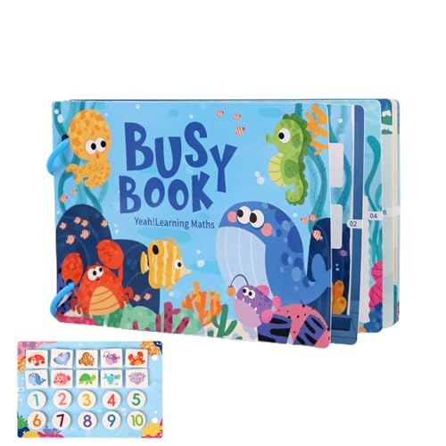 Niktule Aktivitätsbuch,Bbay Busy Book - Reisespielzeug-Lernaktivitäten-Stickerbuch für Vorschulkinder | Papier-Stickerbuch, spannendes Sticker-Aktivitätsbuch, Wiederverwendbare sensorische von Niktule