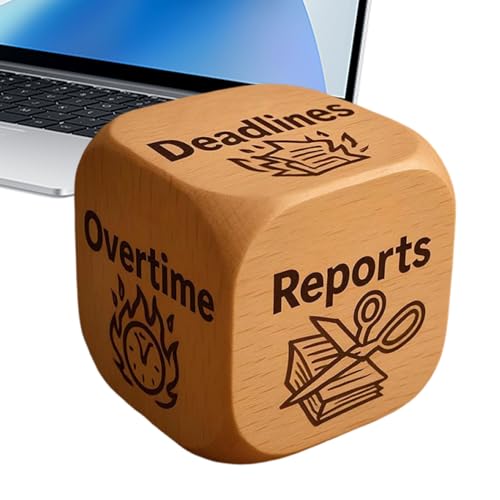 Niktule Büro Würfel,Sechs Freche Sprüche Holz Gag-Geschenk | Bürohumor Würfel,Für Kollegen Freunde Familie Frauen Männer Ihn Niktule Büro Würfel,Sechs Freche Sprüche Holz Gag-Geschenk | Bürohumor Würfel,Für Kollegen Freunde Familie Frauen Männer Ihn von Niktule