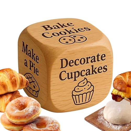 Niktule Lustiger Backwürfel | Küchen Dessert Backen Gadget | Sechsseitiger Backaktivitätswürfel | für Erwachsene Paare Jugendliche Familienfeiern Partys Heimbacken Niktule Lustiger Backwürfel | Küchen Dessert Backen Gadget | Sechsseitiger Backaktivitätswürfel | für Erwachsene Paare Jugendliche Familienfeiern Partys Heimbacken von Niktule
