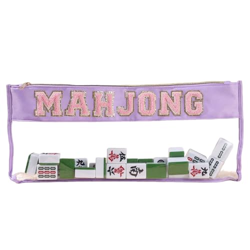 Niktule Mahjong-Steinetui, Große Mahjong Zubehörbeutel mit Reißverschluss, Schützende Organizer Hülle Für Camping Picknick Outdoor Freizeit Niktule Mahjong-Steinetui, Große Mahjong Zubehörbeutel mit Reißverschluss, Schützende Organizer Hülle Für Camping Picknick Outdoor Freizeit von Niktule