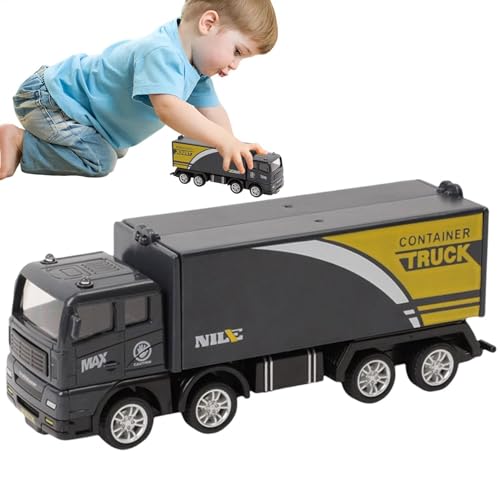 Niktule Spielzeugwagen für, zurückziehen Truck, Anhänger für technische Fahrzeuge Simulationsanhänger, Einzigartige Auto -Party -Dekorationen, pädagogische Rückzug Truck Spielzeug für Mädchen Kinder von Niktule