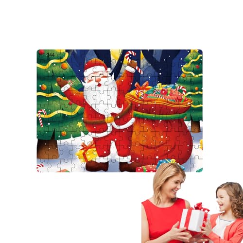 Niktule Weihnachtsmann-Puzzle | Weihnachtsmann-Papppuzzle - Lernspiel „Weihnachtswunsch-Puzzles“ für Kinder im Alter von 2–8 Jahren von Niktule