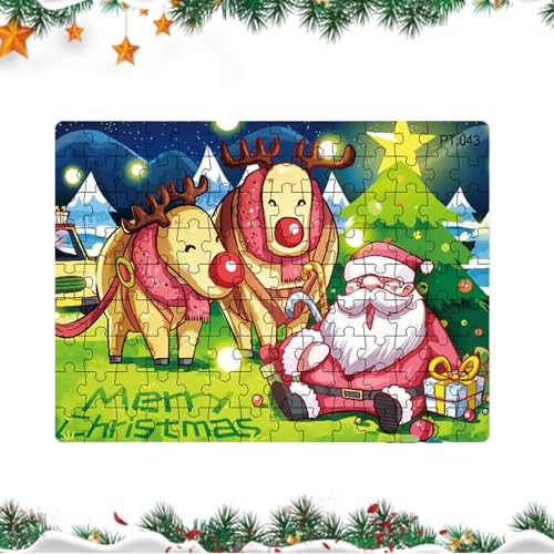 Niktule Weihnachtsrätsel - Weihnachtswunsch Weihnachtsmann Großes Puzzle | Weihnachtswunsch-Puzzles, Lernspiel für Jungen und Kinder im Alter von 2–8 Jahren, Geburtstagsgeschenk von Niktule